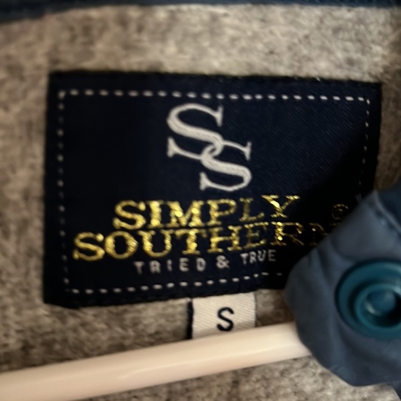 Simply Southern fleece quarter zip jacket - Picture 2 of 4